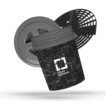 Liquid Elements - Wascheimer 20 Liter inkl. Schmutzsieb und Deckel Forged Carbon